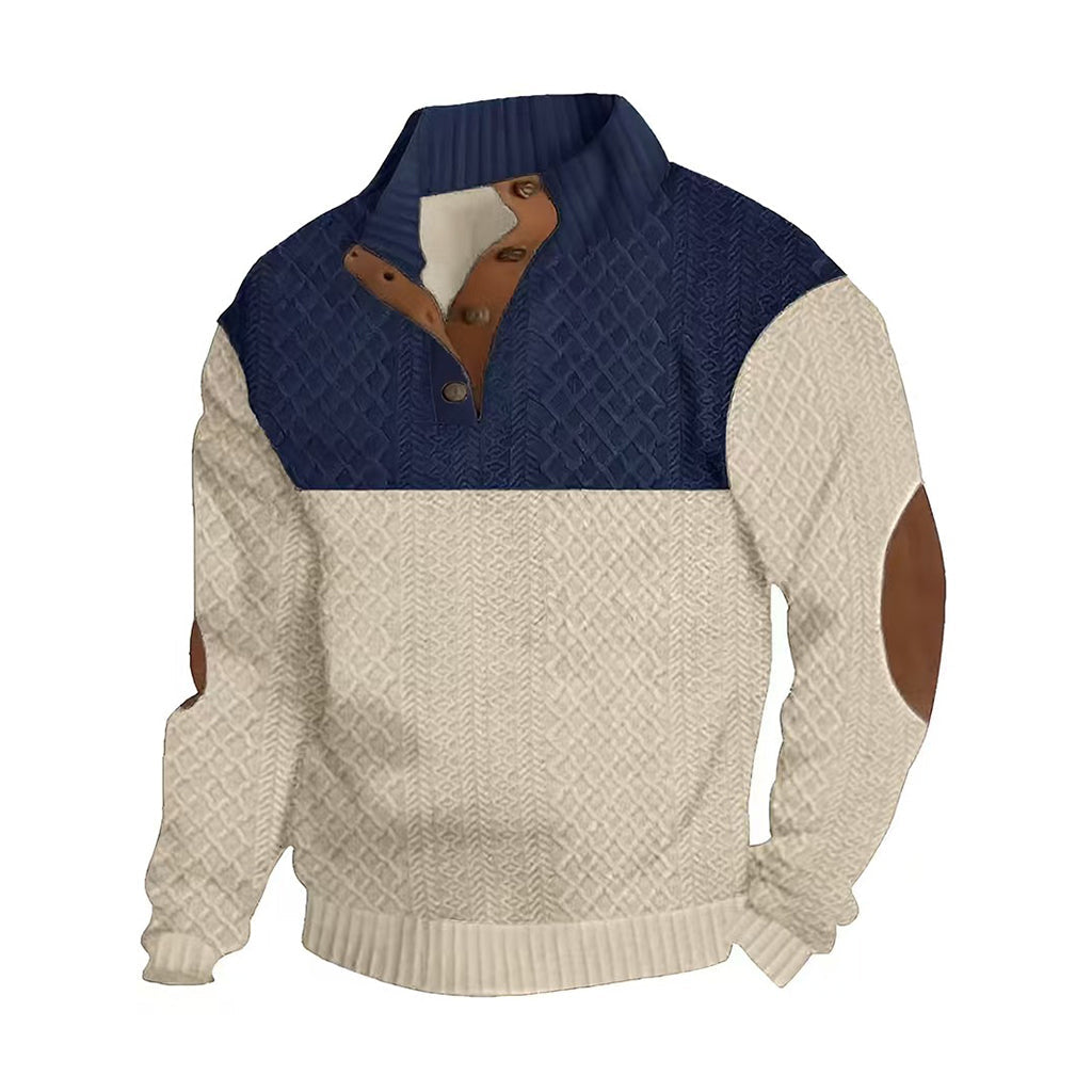 Men's Patchwork Sports Sweatshirt
