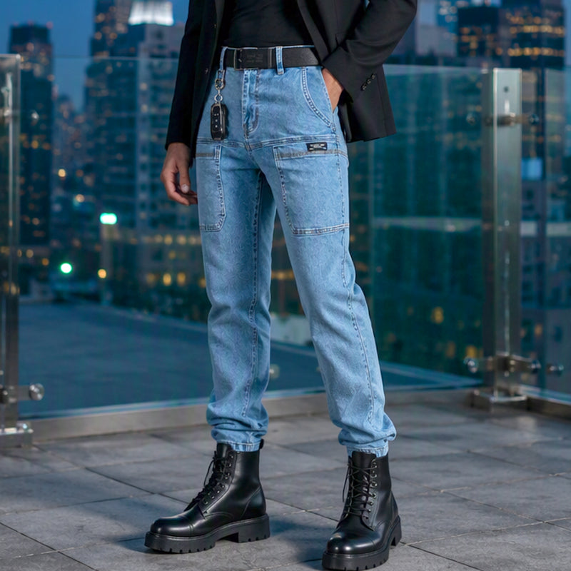 Men's Lightweight Straight-Leg Jeans