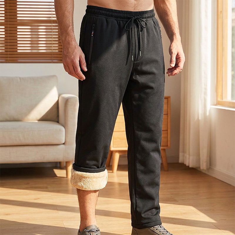 Men's Thickened Sherpa-Lined Thermal Pants
