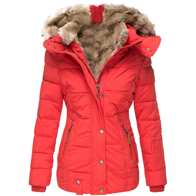 Women's Slim-Fit Hooded Padded Jacket
