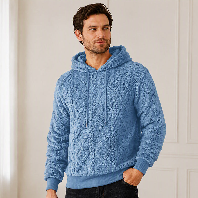 Men's Casual Double-Sided Plush Hoodie