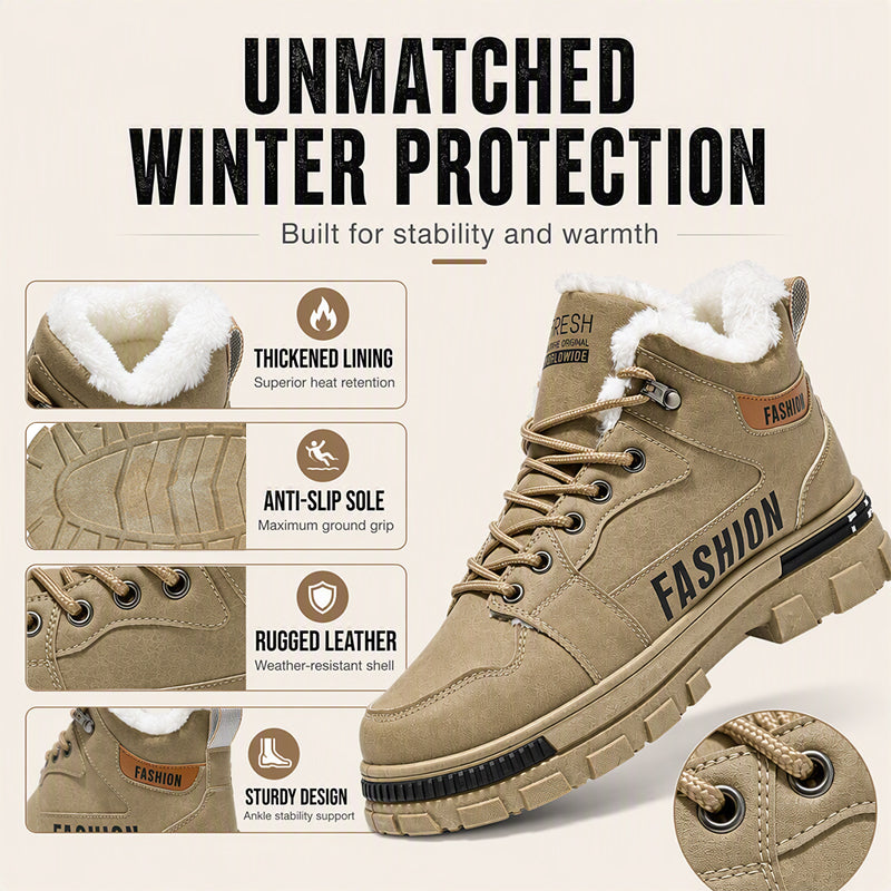 Men's Non-Slip Warm-Lined Martin Boots