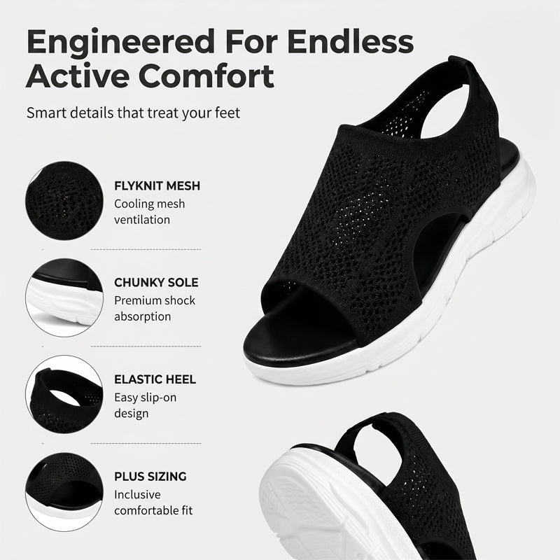 Women's Breathable Mesh Open-Toe Sandals