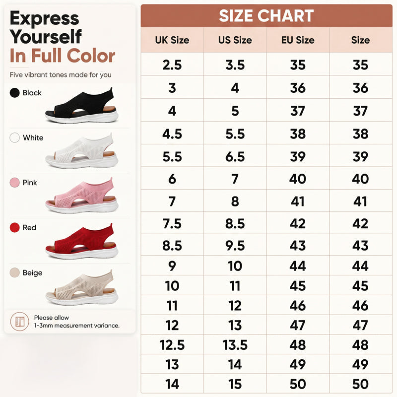 Women's Breathable Mesh Open-Toe Sandals