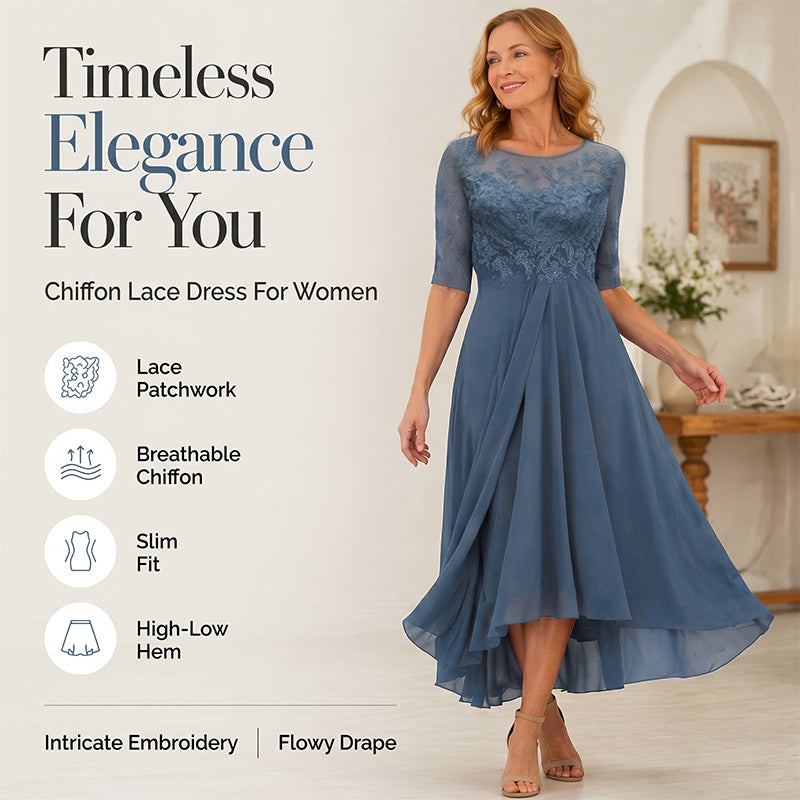 💖NEW ARRIVAL LIMITED TIME OFFER💖 Elegant Embroidered Cocktail Flowy Dress