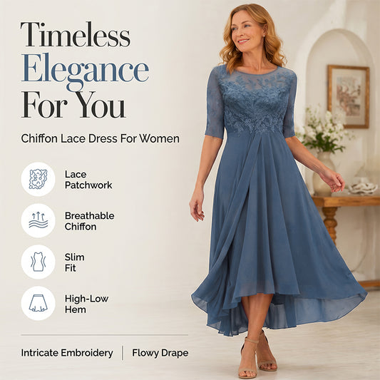 💖NEW ARRIVAL LIMITED TIME OFFER💖 Elegant Embroidered Cocktail Flowy Dress