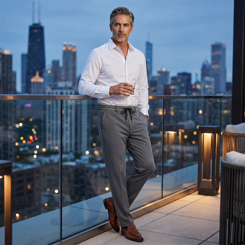 Summery Ice Silk Sports Pants