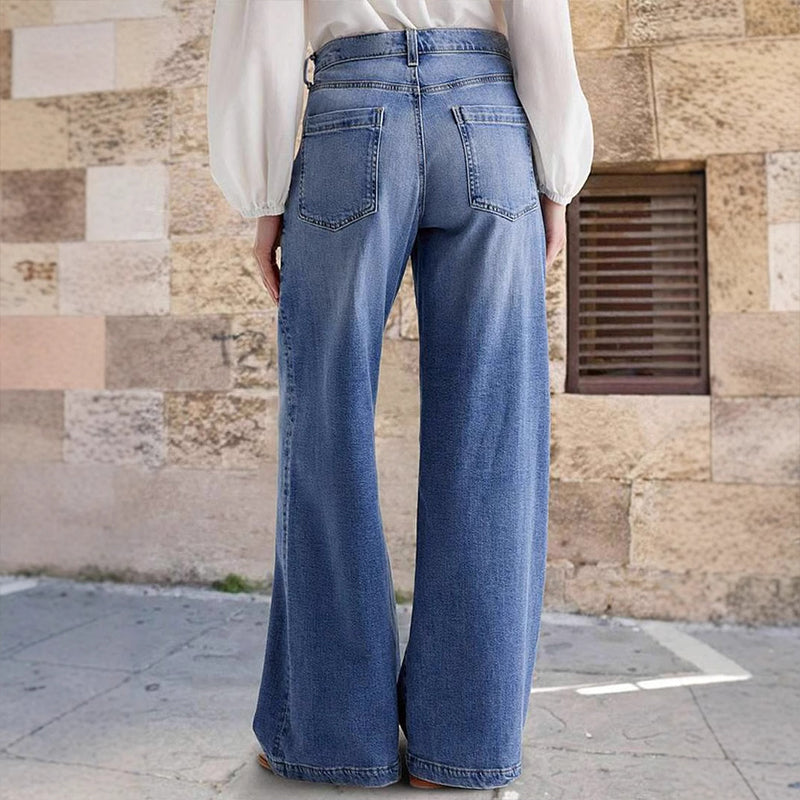 ⏳Time-Limited Special⏰Women's Vintage High-Waist Wide-Leg Jeans👖
