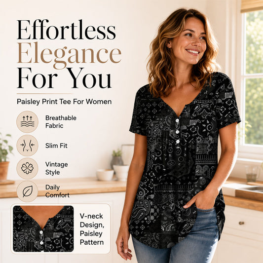 Women's V Neck Short Sleeve T Shirt