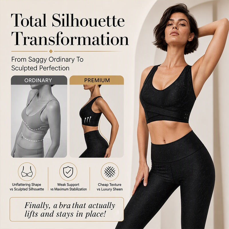 Women's Jacquard Crisscross Sports Bra