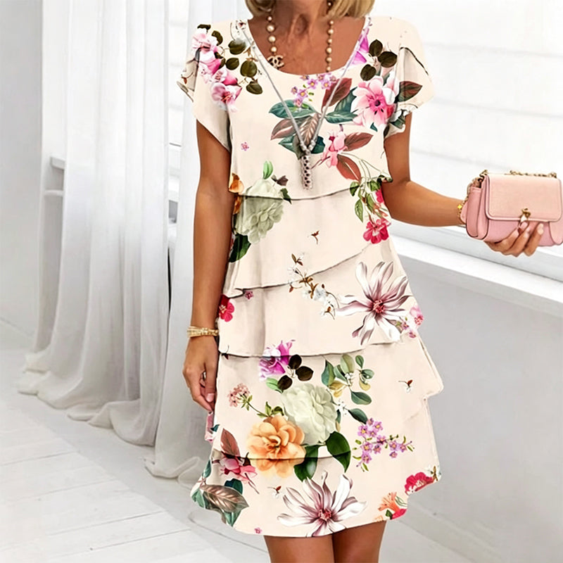 Women's Summer Floral Chiffon Dress
