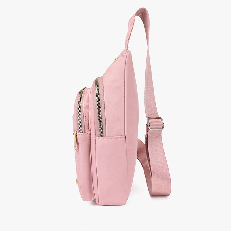 🏆️Anti-diefstal borduurwerk effen kleur crossbody tas voor dagelijks reizen