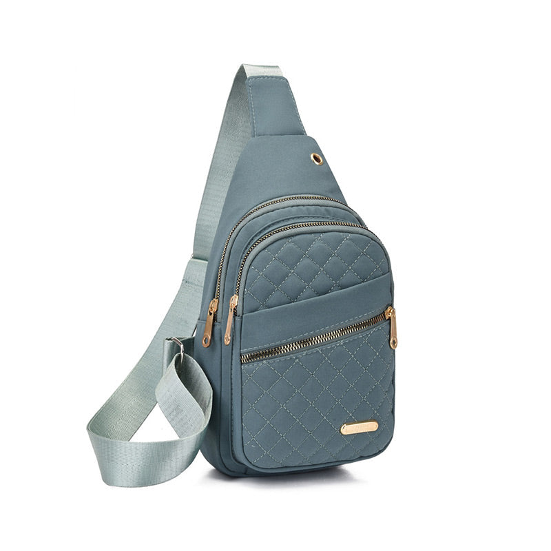 🏆️Anti-diefstal borduurwerk effen kleur crossbody tas voor dagelijks reizen