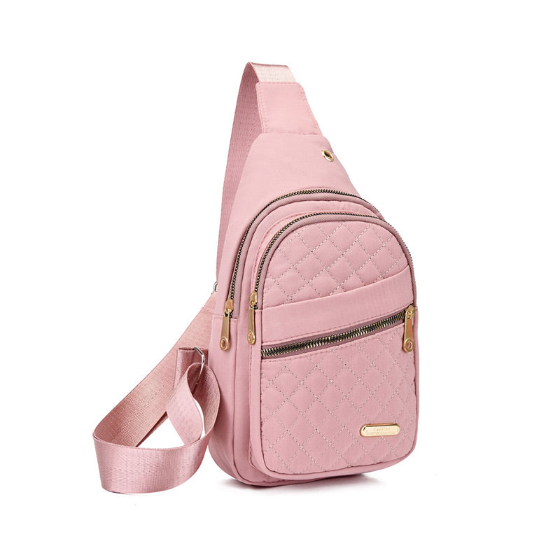 🏆️Anti-diefstal borduurwerk effen kleur crossbody tas voor dagelijks reizen