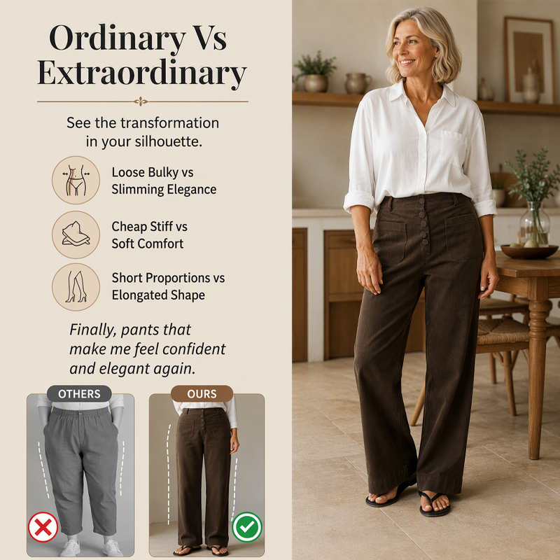 Women's Corduroy Wide Leg Pants