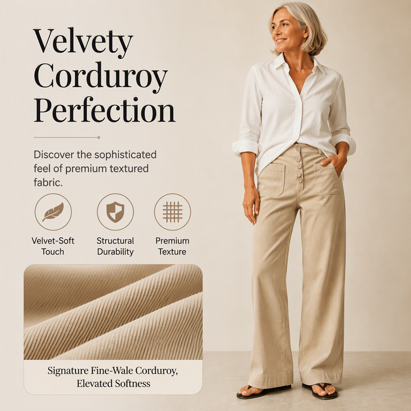 Women's Corduroy Wide Leg Pants
