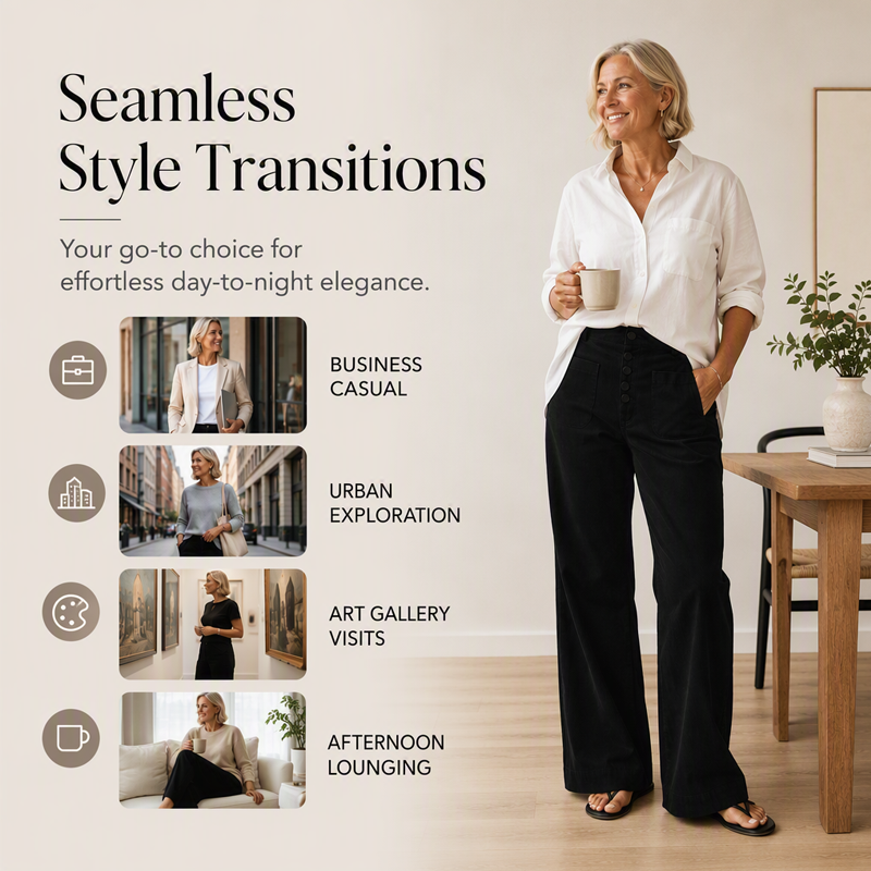 Women's Corduroy Wide Leg Pants