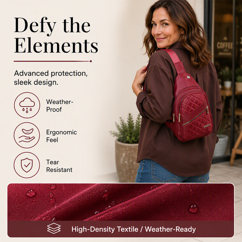 Lightweight Quilted Crossbody Sling Bag