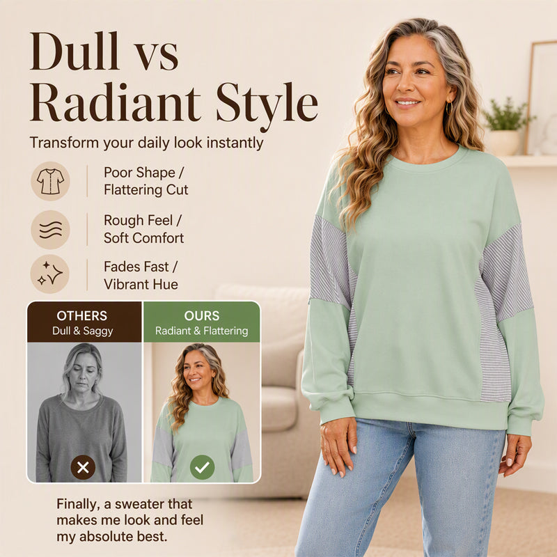 Women's Crewneck Casual Long Sleeve Sweatshirt
