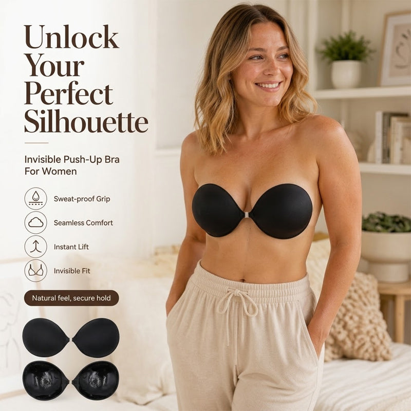 Strapless Push-Up Invisible Bra