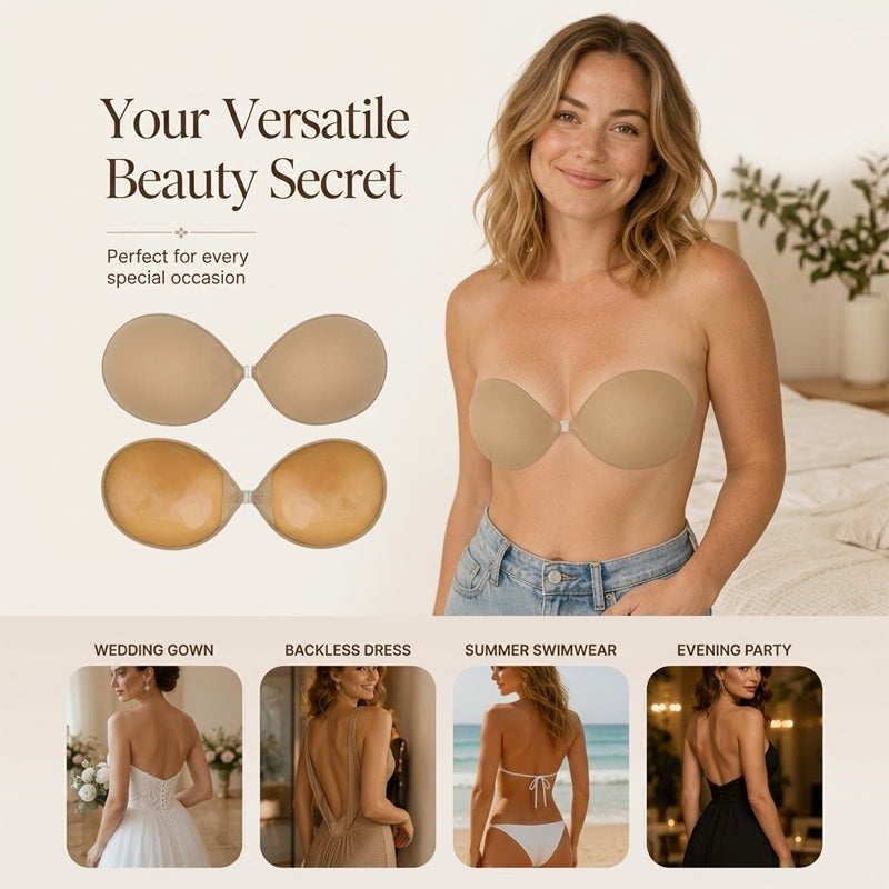 Strapless Push-Up Invisible Bra