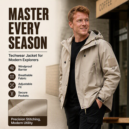 Men's Windproof Cargo Jacket