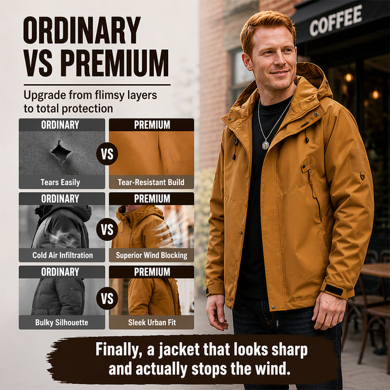Men's Windproof Cargo Jacket