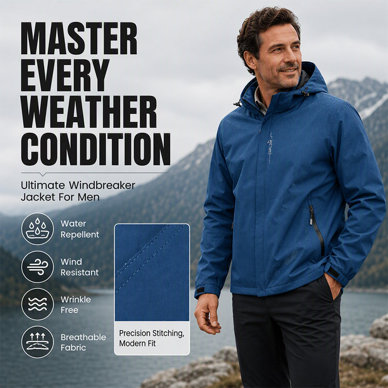 Men's Waterproof Outdoor Hooded Jacket