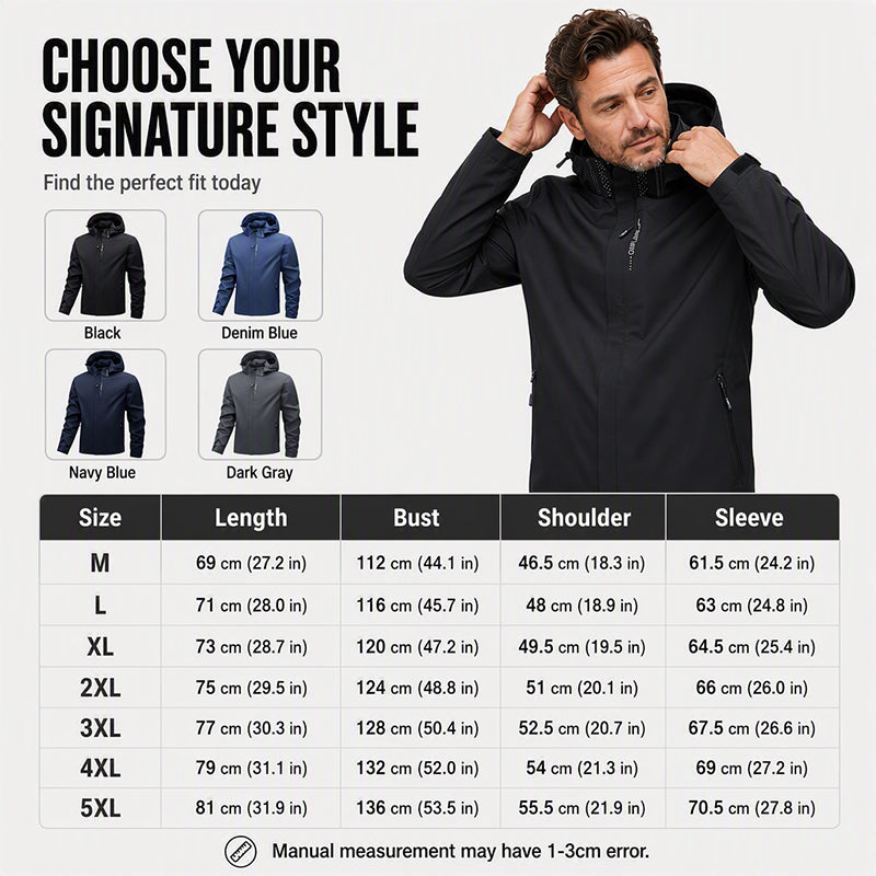 Men's Waterproof Outdoor Hooded Jacket