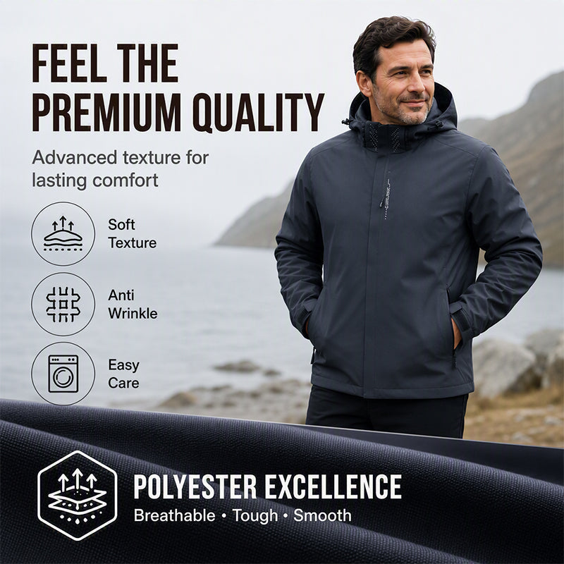 Men's Waterproof Outdoor Hooded Jacket