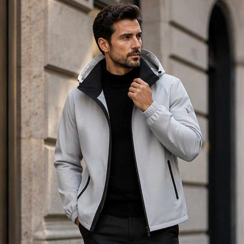 Men's Casual Windproof Hooded Jacket