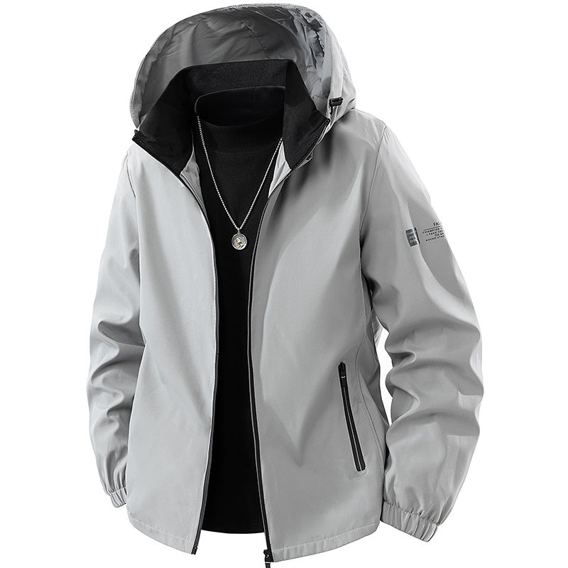 Men's Casual Windproof Hooded Jacket