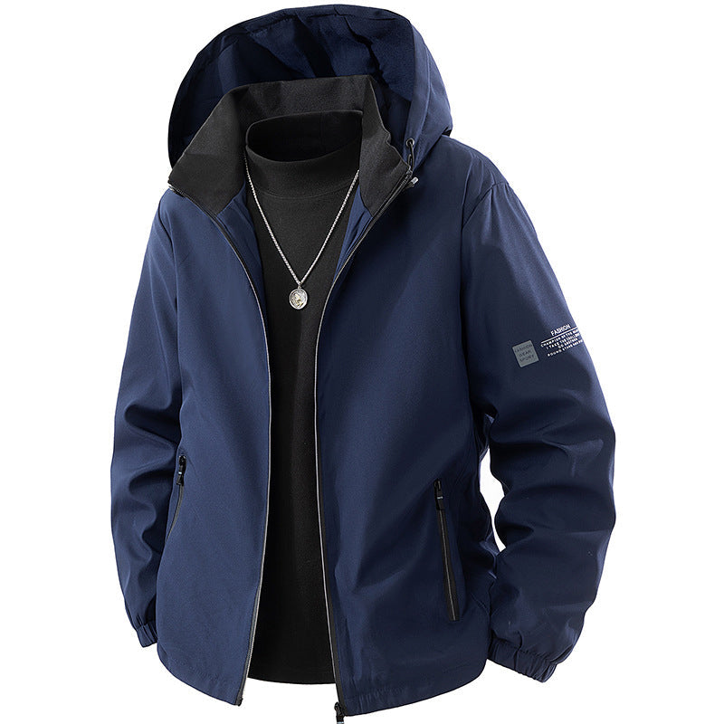 Men's Casual Windproof Hooded Jacket
