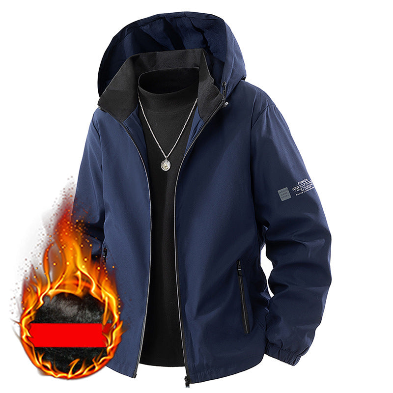 Men's Casual Windproof Hooded Jacket