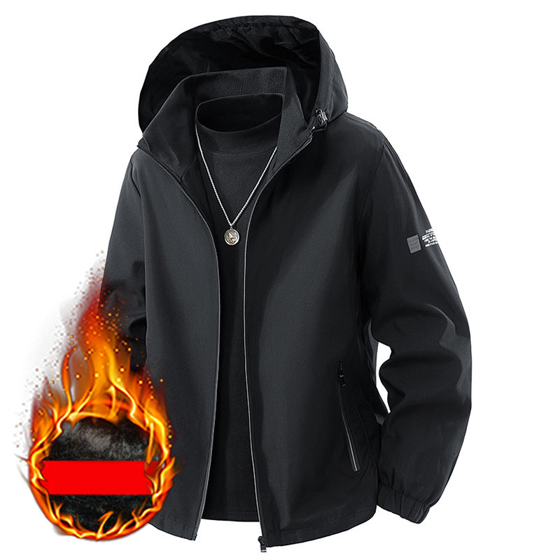 Men's Casual Windproof Hooded Jacket