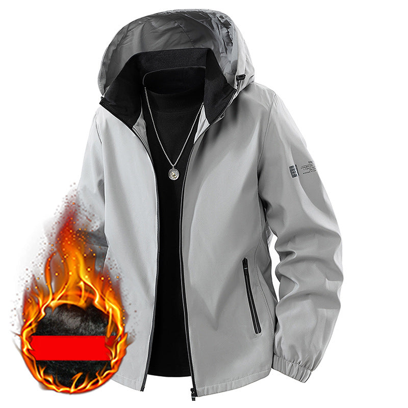 Men's Casual Windproof Hooded Jacket