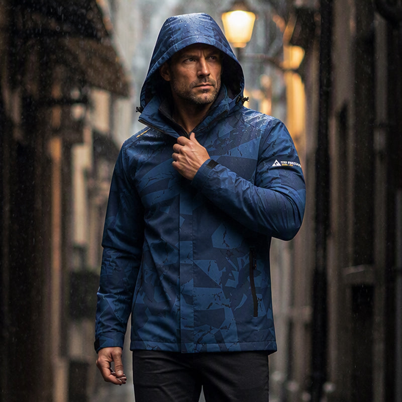 Men's Windproof Hooded Camouflage Jacket