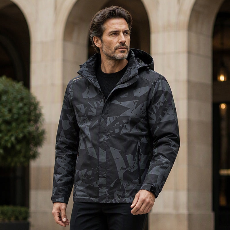 Men's Windproof Hooded Camouflage Jacket