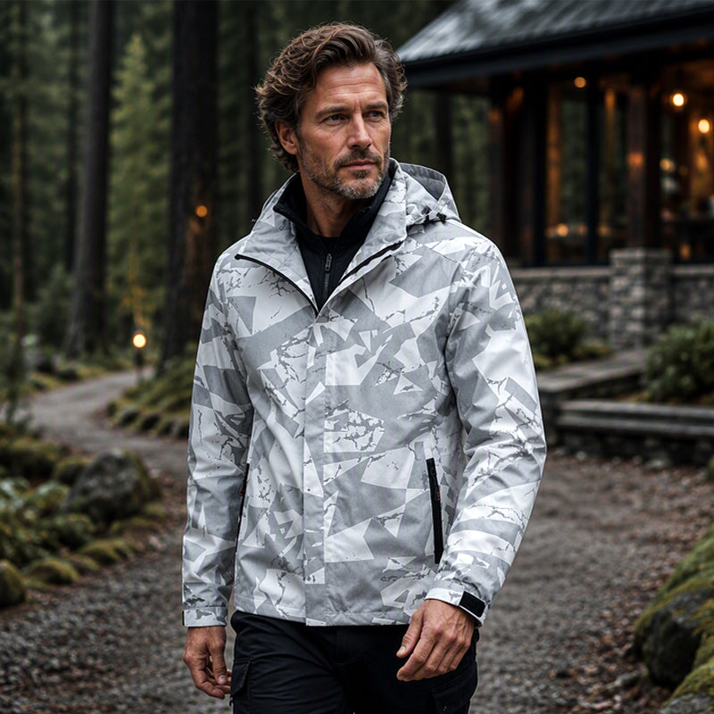 Men's Windproof Hooded Camouflage Jacket