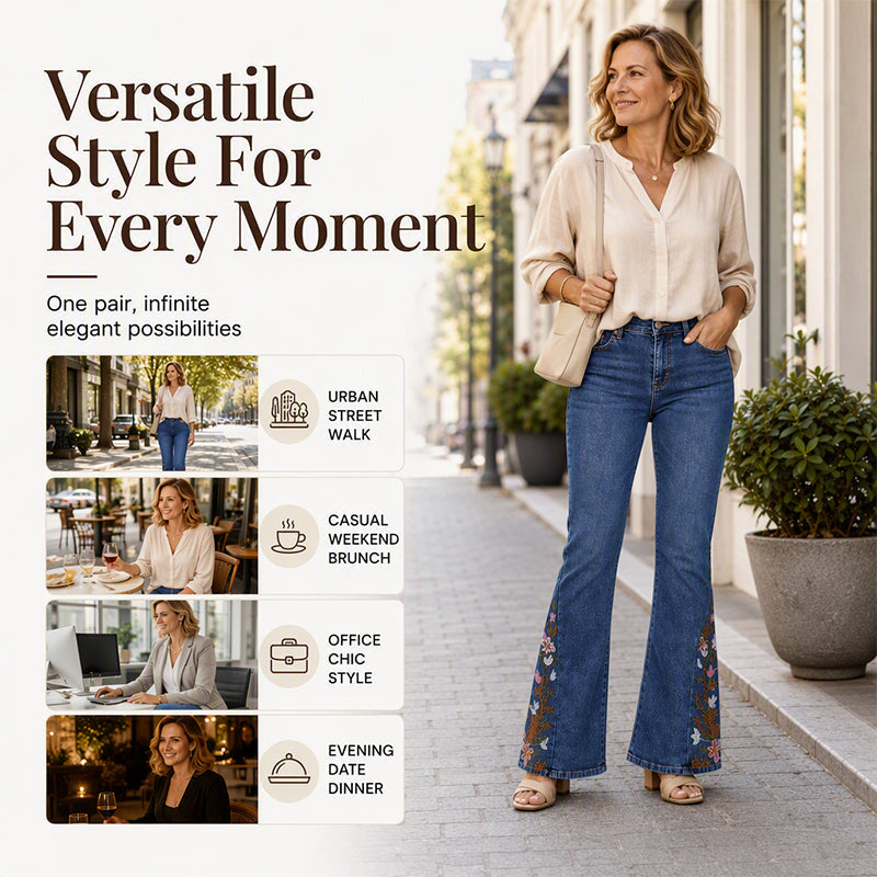 Women's High Waisted Flare Jeans