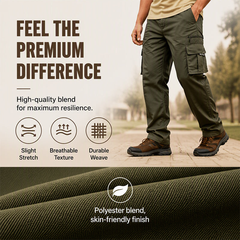 Men's Loose Fit Straight Leg Cargo Pants