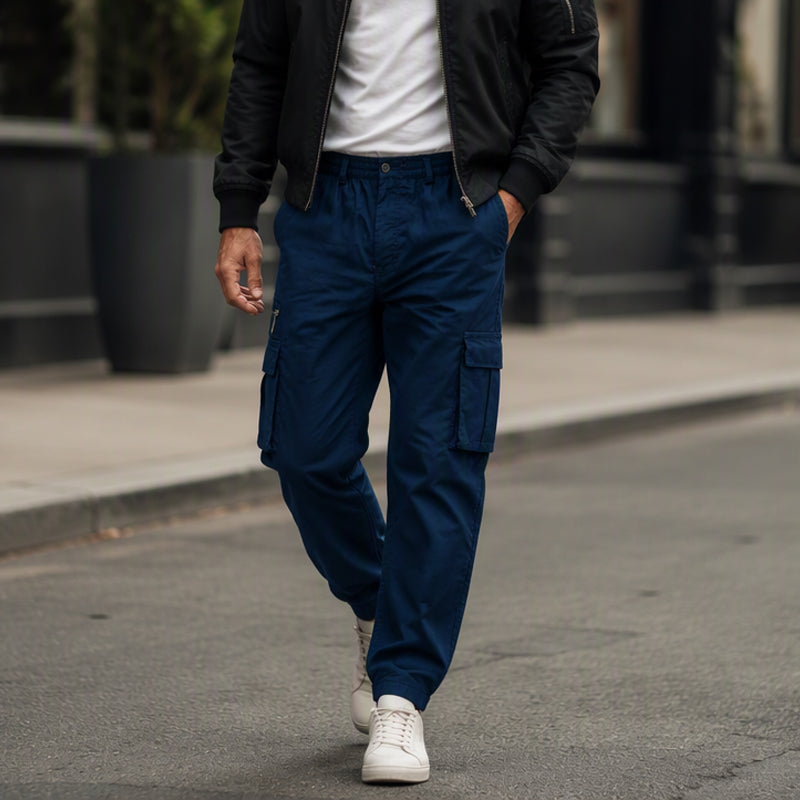 Men's Loose Fit Straight Leg Cargo Pants