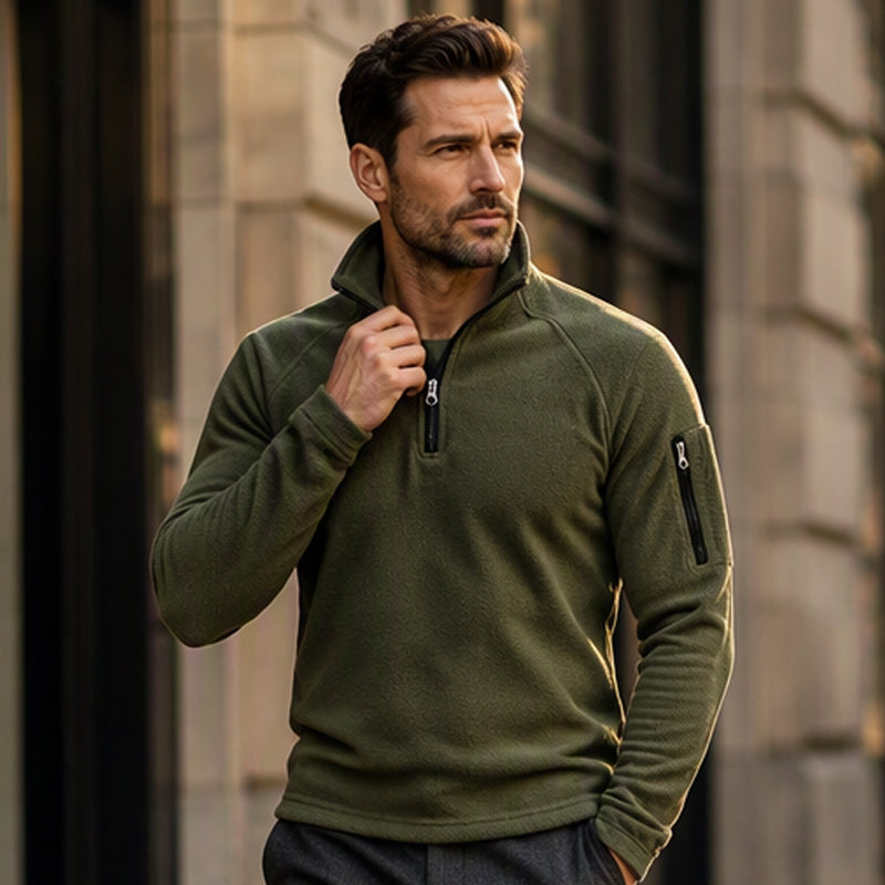 Men's Half Zip Polar Fleece Pullover