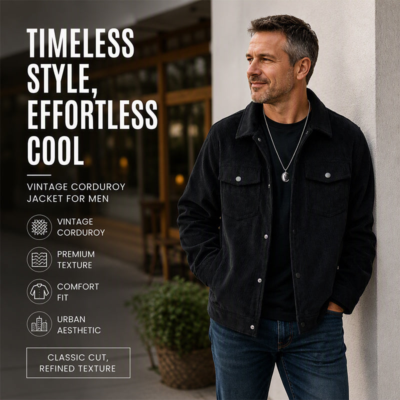 Men's Retro Corduroy Jacket