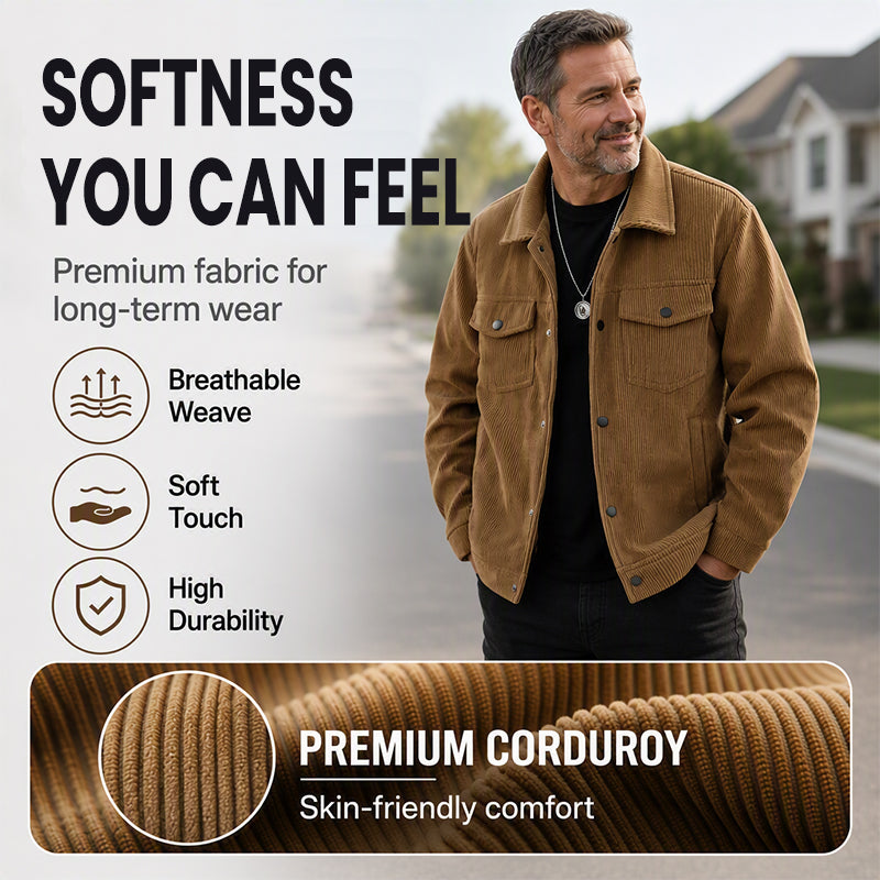 Men's Retro Corduroy Jacket