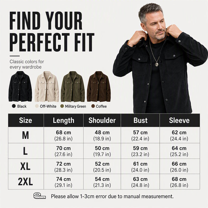 Men's Retro Corduroy Jacket
