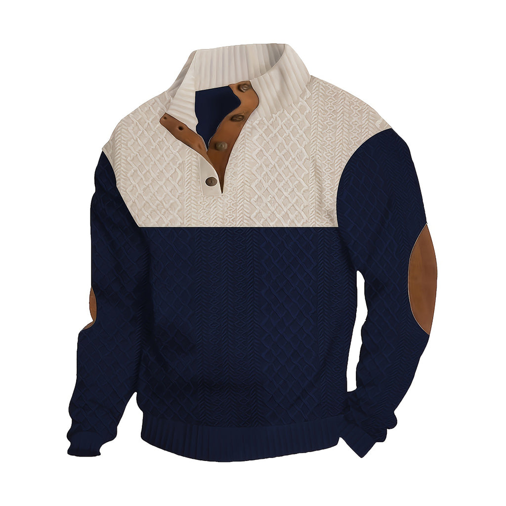 Men's Patchwork Sports Sweatshirt