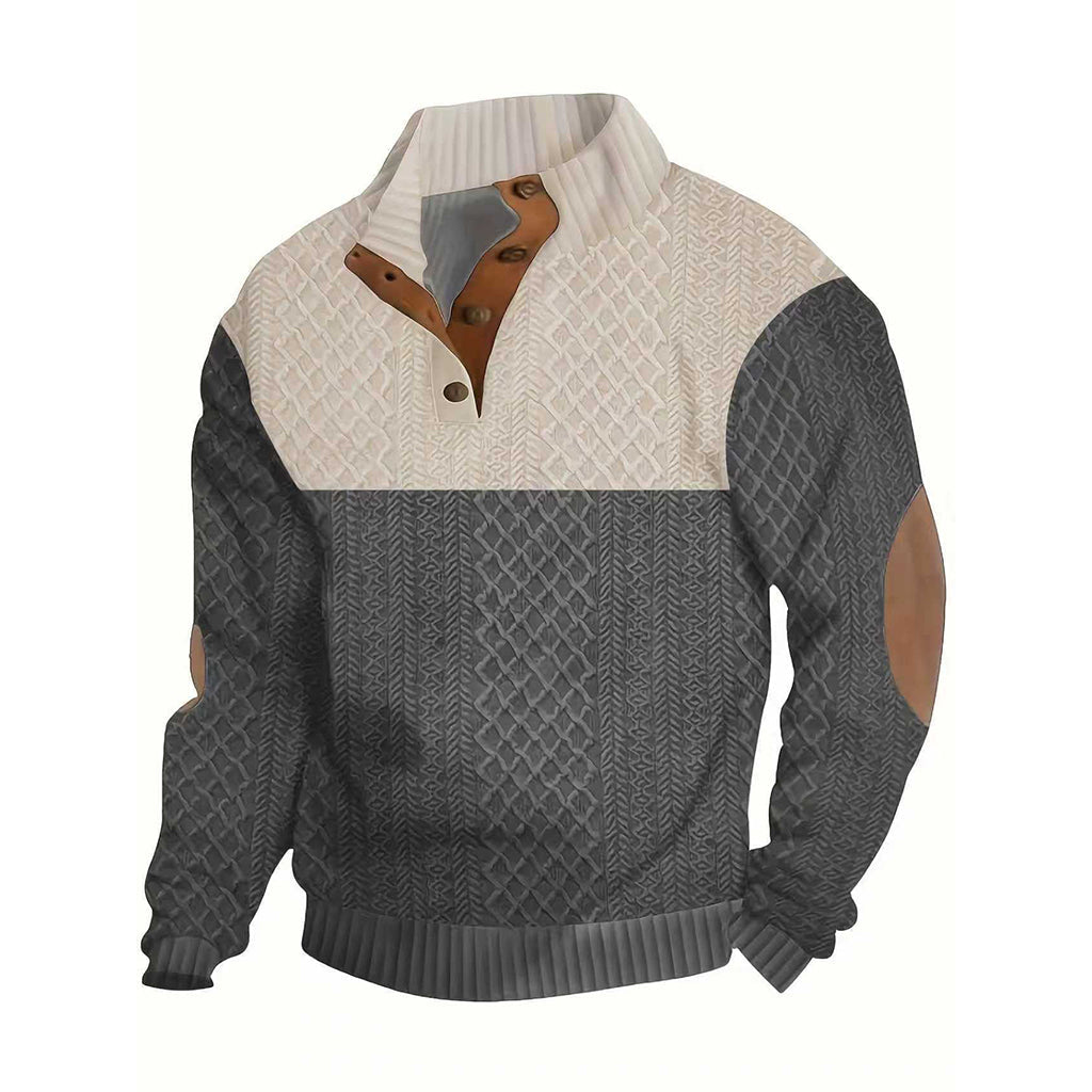 Men's Patchwork Sports Sweatshirt