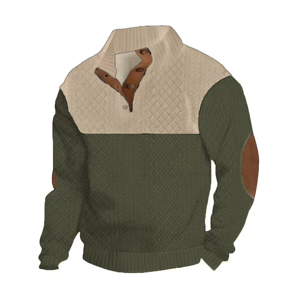 Men's Patchwork Sports Sweatshirt