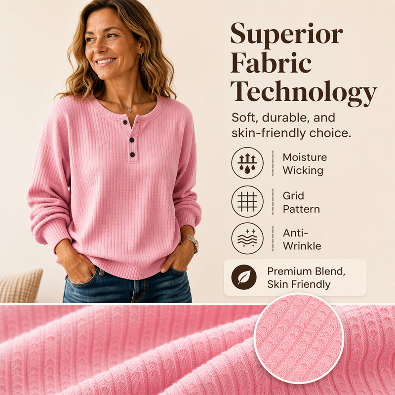 Men's Casual Waffle Knit Sweatshirt